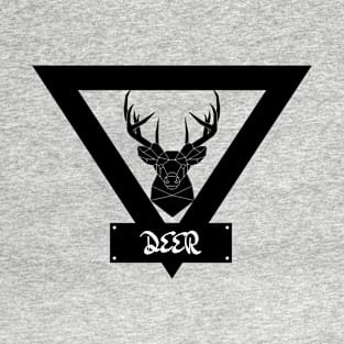 Deer Clip Art Black And White T-Shirt